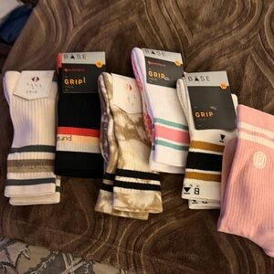 Women’s Assorted pure Barre Grip Socks. New! One pair without tags. Size small